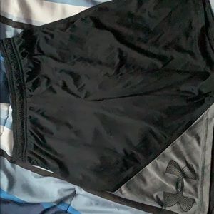 Black and Grey Under Armor Shorts